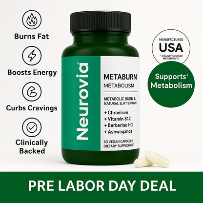Neurovia Blend™: Berberine & B12 Support | Labor Day Flash Sale!