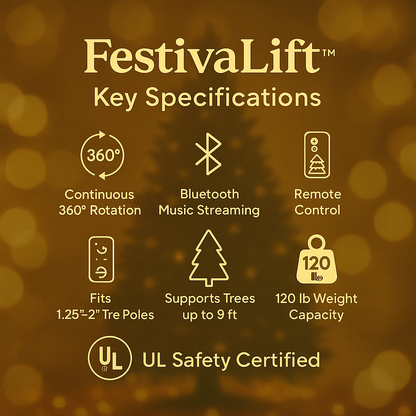FestiLift™ Magical Musical Christmas Tree Stand